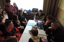 Uczniowie podczas testów